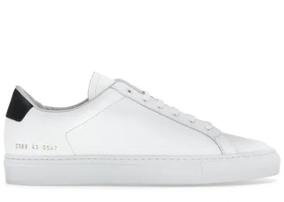 Pre-owned Common Projects Men's  Retro Classic Low Sneakers In White/black