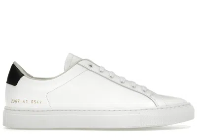 Pre-owned Common Projects Men's  Retro Low Sneakers In White/black