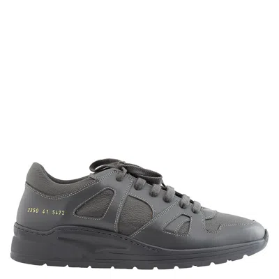 Common Projects Men's Dark Grey Track Technical Sneakers In Gray