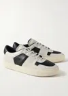 Common Projects Men's Decades Two-tone Leather Sneakers In Black/white In Multi