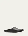 Common Projects Men's Leather Clogs In Black