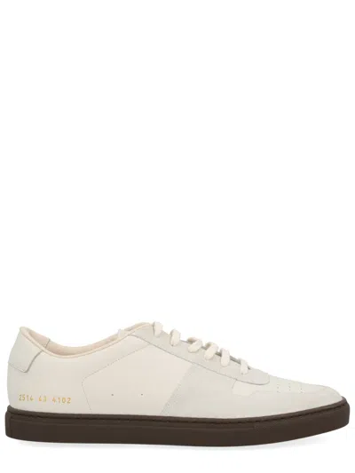 Common Projects Men's Low-top Leather Sneakers In White