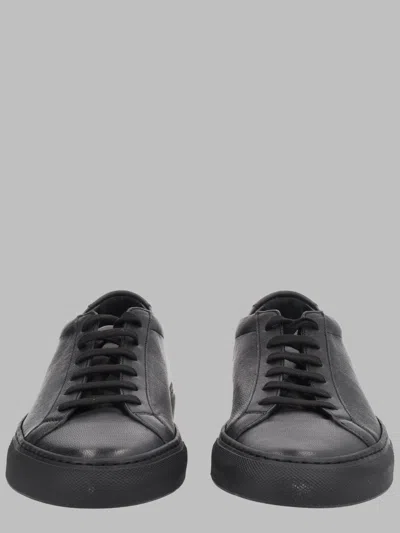 Common Projects Men's Minimalist Low-top Sneakers In Black