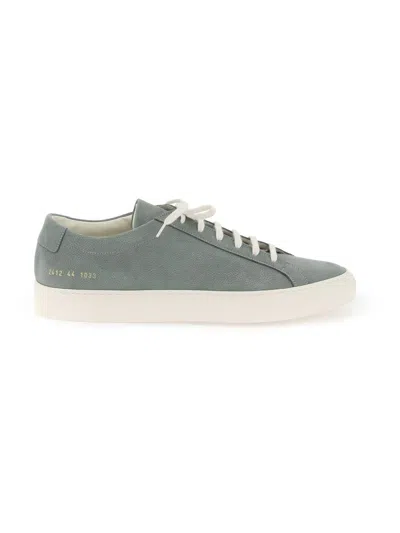 Common Projects Men's Original Achilles Leather Sneakers In Green