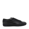 Common Projects Achilles Low-top Sneakers In Black Calf Leather In Black