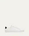 Common Projects Round-toe Low-top Leather Sneaker With Flat Sole In White/black