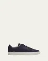 Common Projects Men's Retro Suede Low-top Sneakers In Blue