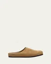 Common Projects Men's Suede Clogs In Tan