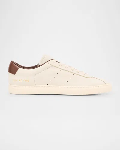 COMMON PROJECTS MEN'S TENNIS 24 LEATHER LOW-TOP SNEAKERS