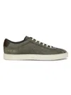 Common Projects Perforated Suede Sneakers In Gray