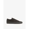 Common Projects Mens Clay Achilles Branded Suede Low-top Trainers In Clay