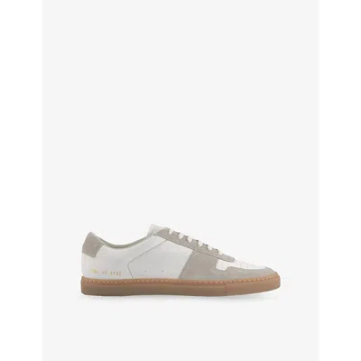 Common Projects Mens Off White Bball Duo Low-top Leather And Suede Trainers
