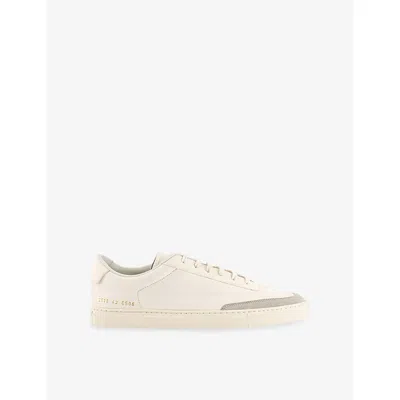 Common Projects Mens White Court Classic Leather Trainers Eur 41 / 7 Uk