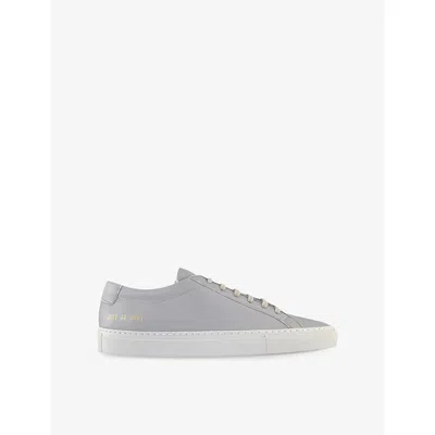 Common Projects Mens Light Grey Achilles Premium Leather Trainers Eur 44 / 10 Uk In Multi