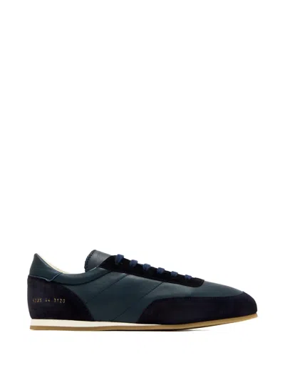 Common Projects Minimal Lace-up Sneakers In Blue