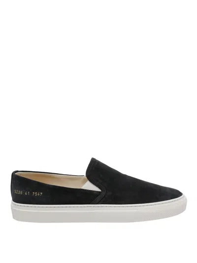 Common Projects Minimal Slip On Sneakers In Black