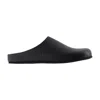 Common Projects Logo-debossed Suede Clogs In Black
