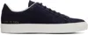Common Projects Navy Retro Suede Sneakers In 4928 Navy
