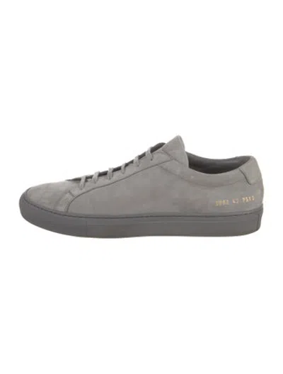 Pre-owned Common Projects Nubuck Sneakers In Grey