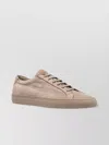 Common Projects Nubuk Sneakers Flat Sole In Neutral
