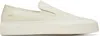 Common Projects Off-white Leather Slip-on Sneakers In 3502 Beige