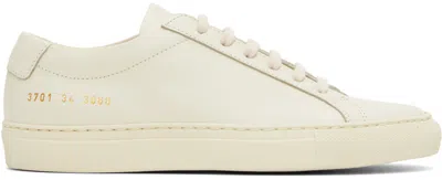 Common Projects Off-white Original Achilles Low Sneakers In 3060 Warm White