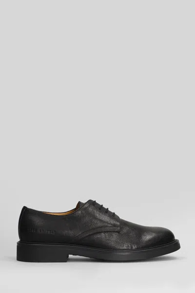 Common Projects Officers Derby Lace Up Shoes In Black
