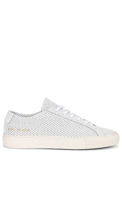 Common Projects Original Achilles Basket Weave Sneaker In 白色