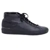 Common Projects Original Achilles High Sneakers In Black Leather In Black