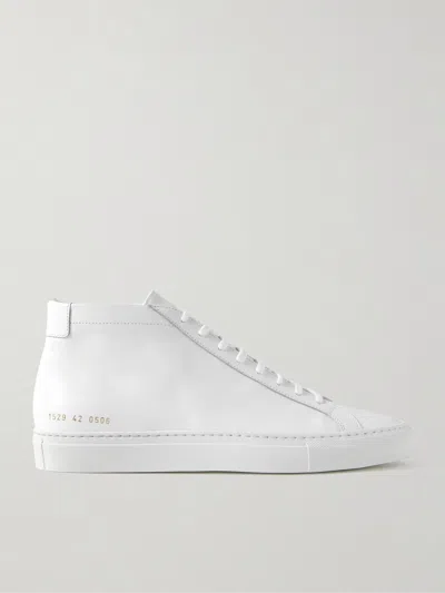 Common Projects Original Achilles Mid Leather Sneaker In White