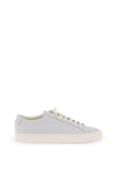 Common Projects Original Achilles Low Leather Sneakers In Gray