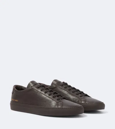 Common Projects Original Achilles Leather Sneakers In Brown