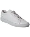 Common Projects White Lace Up Sneakers In Grey