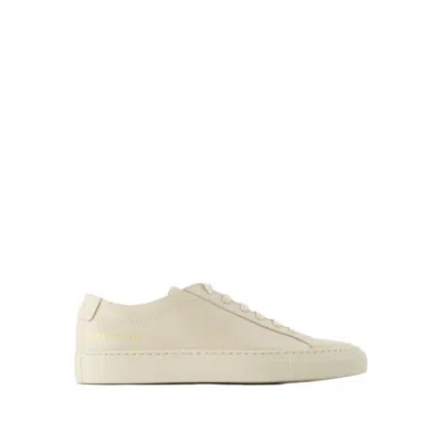 Common Projects Original Achilles Low Sneakers - Leather - Beige In Neutrals