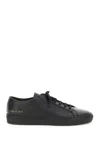 Common Projects Bball Low Bumpy Leather Sneakers In Black (black)