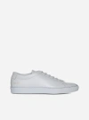 Common Projects Leather Sneakers With Contrast Heel Tab In Grey