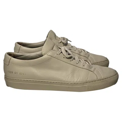 Common Projects Original Achilles Low-top Sneakers In Beige Leather