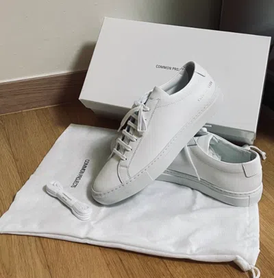 Pre-owned Common Projects Original Achilles Low White 3701-0506