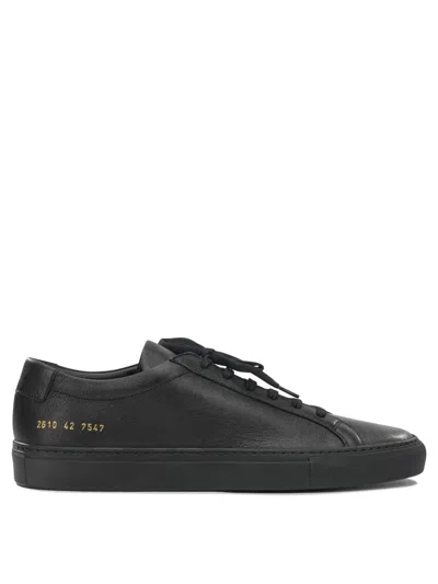 Common Projects Achilles Suede Sneakers In Black