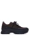 Common Projects Low Top Leather Sneakers With Chunky Sole In Brown