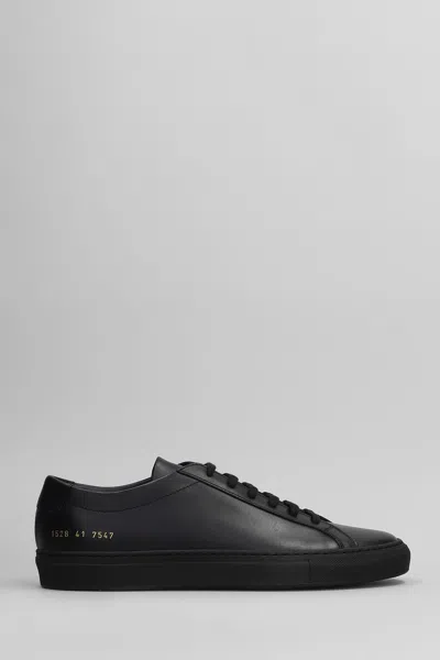 Common Projects Original Achilles Sneakers In Black Leather