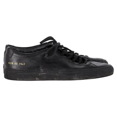 Common Projects Original Achilles Sneakers In Black Leather