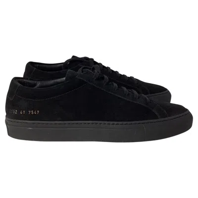 Common Projects Original Achilles Sneakers In Black Suede