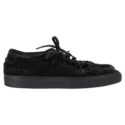 Common Projects Original Achilles Sneakers In Black Suede
