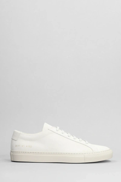 Common Projects Original Achilles Sneakers In Grey Suede