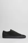 Common Projects Original Achilles Sneakers In Gunmetal Suede