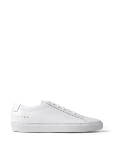 Common Projects White Low Achilles Original Leather Sneakers