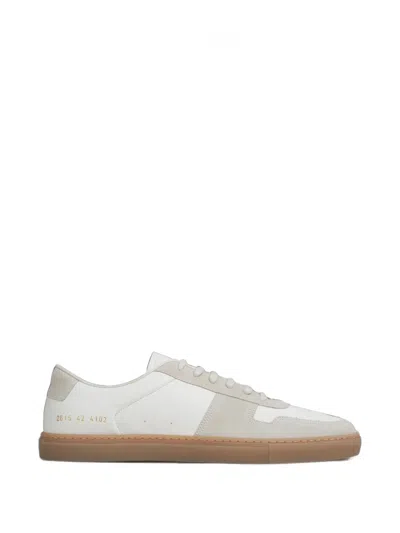 Common Projects Bball Duo Suede-trimmed Leather Sneakers In Multi