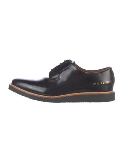 Pre-owned Common Projects Patent Leather Loafers In Blue