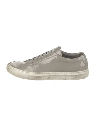 Pre-owned Common Projects Patent Leather Sneakers In Multi